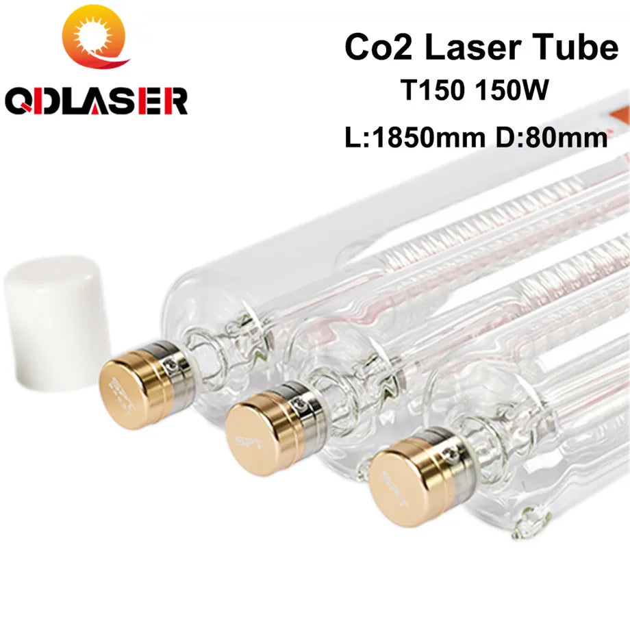 SPT T150 Co2 Laser Tube 150w 150-180W Length 1850mm Dia.80mm for Co2 Laser Engraving and Cutting Machine