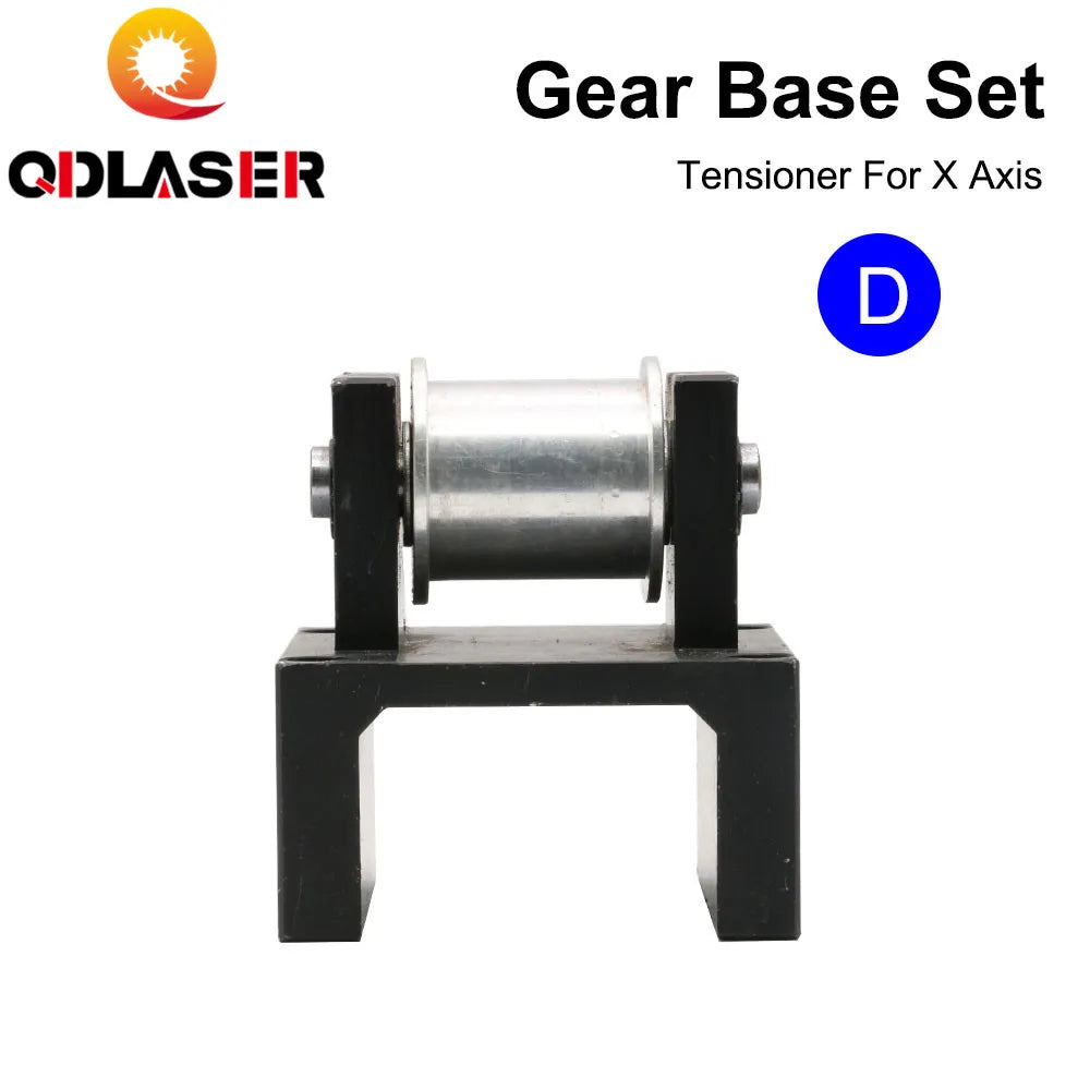 QDLASER X Y Axis Tensioner HTD-3M Reduction Pulley Box Timing Synchronous Gear Base Set for Co2 Laser Cutting Machine