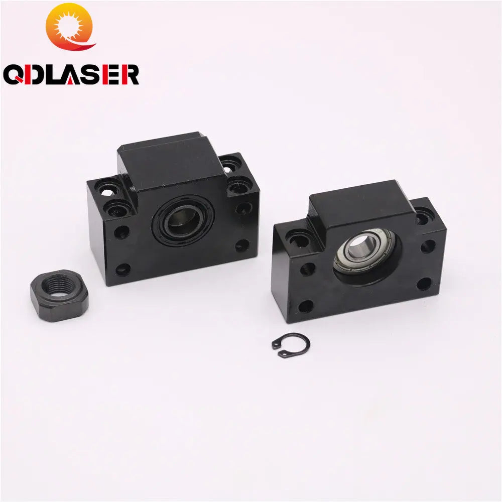 QDLASER BK20 BF20 Ballscrew Fixed Side End Supports Set for SFU2505 SFU2510 Ballscrew Liner Guides Machine CNC Parts Holder
