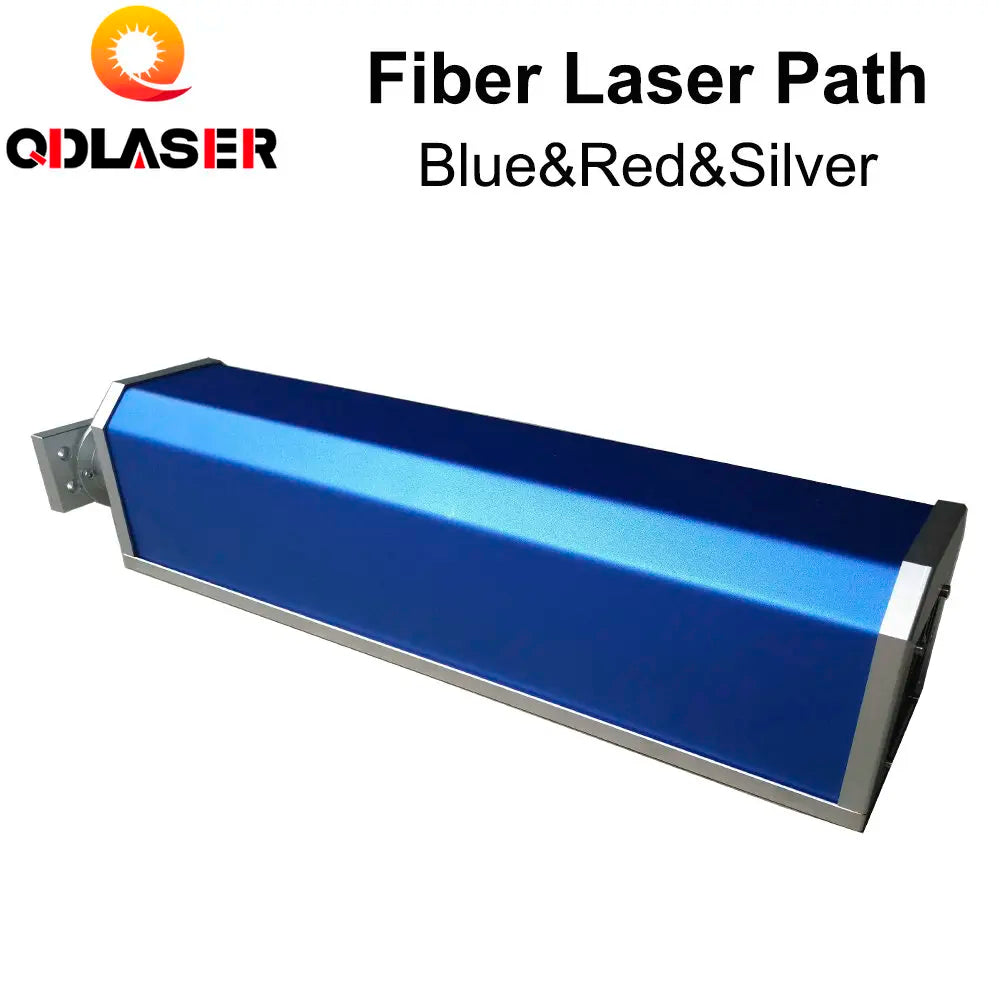 QDLASER Fiber Laser Path Blue Red Silver Standard Fiber Laser Path Housing Rayucs MAX Interface for Laser Marking Machine