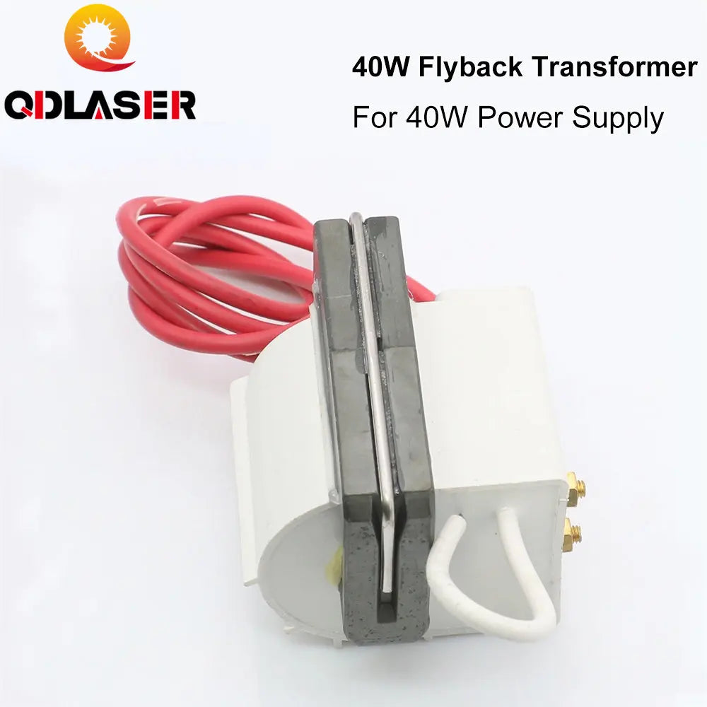 QDLASER High Voltage Flyback Coil Transformer for CO2 40W Laser Power Supply