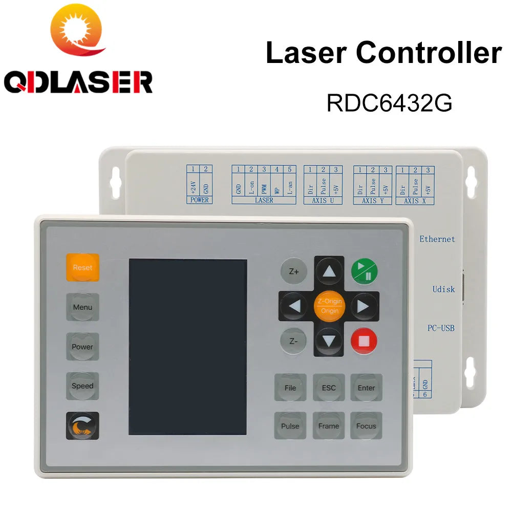 QDLASER Ruida RDC6432G CO2 Laser Controller System for Laser Engraving Cutting Machine Replace AWC708S Ruida 6442S Ruida Leetro
