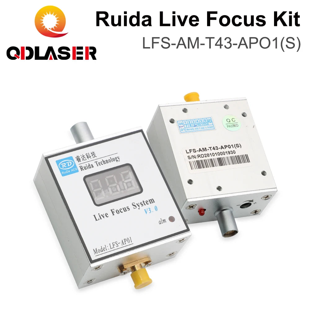 QDLASER Ruida LFS-AM-T43-AP01(S) Metal Cutting Real-time Focus System Amplifier and Amplifier Connection Cable for Laser Machine