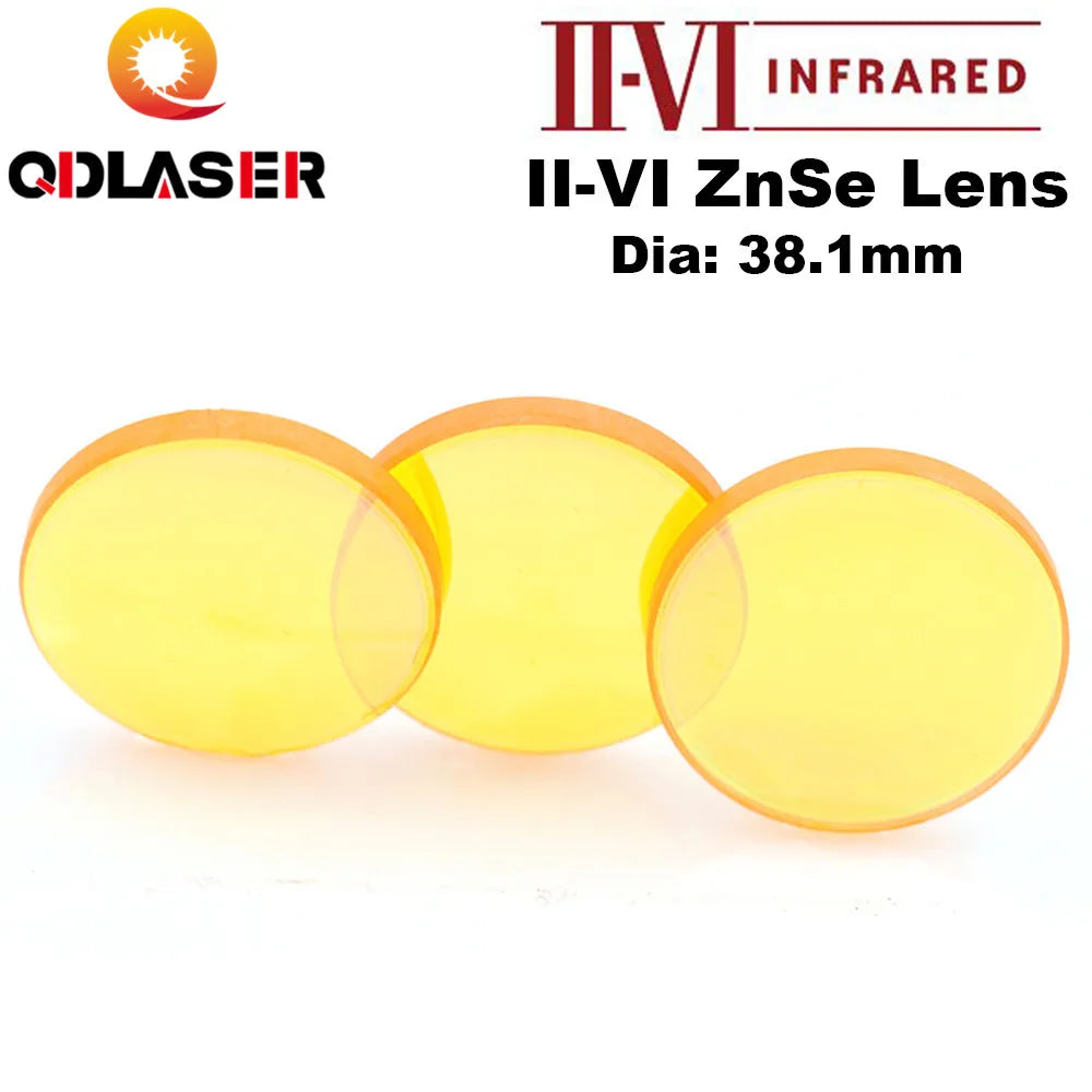 II-VI ZnSe D38.1mm 50.8mm CO2 Laser High Power Focus Lens for CO2 Laser Engraving and Cutting Machine