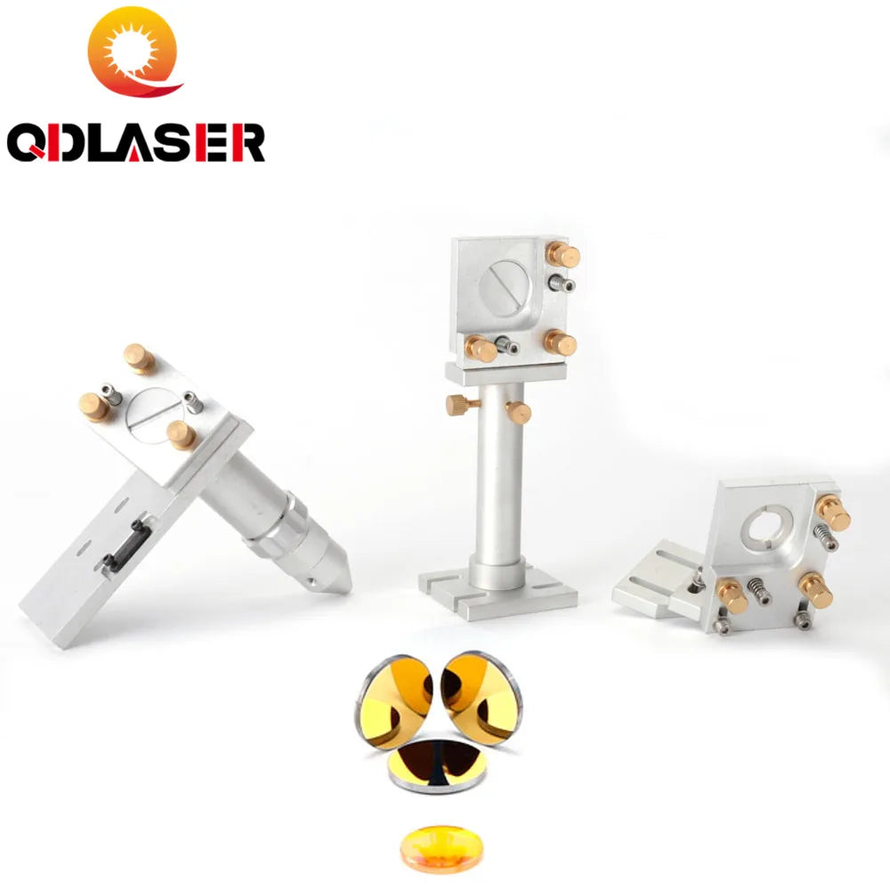 QDLASER CO2 Light Path Set C With Mirrors and Laser Focus Lens for CO2 Laser Head
