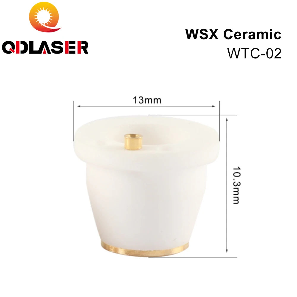 QDLASER WSX Fiber Laser Ceramic Ring Nozzle Holder WTC-02 For Mini Cutting Head