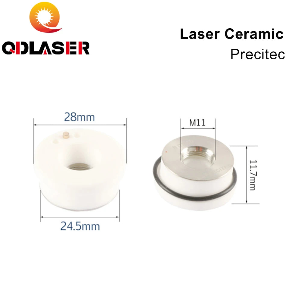 QDLASER Fiber Laser Ceramic Rings Parts D28 D32 KT B2" CON Laser Nozzle Holder Precitec for Raytools Empower Laser