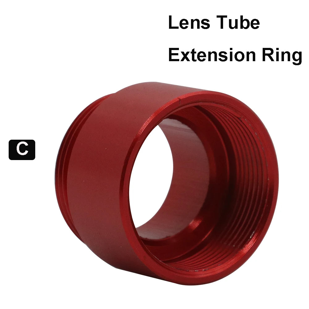 QDLASER Tube Extension Ring CO2 O.D.25mm Lens Tube for D20 F63.5mm/127mm Lens for CO2 Laser Cutting Machine