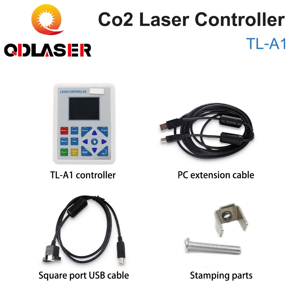 QDLASER Topwisdom TL-A1 CO2 Laser Controller Replaces Ruida Leetro Trocen for CO2 Laser Engraving Machine K40 Laser 3020 6040