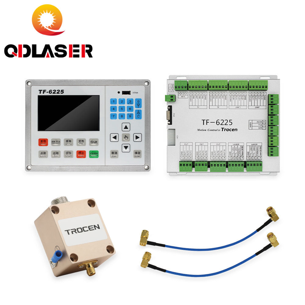 QDLASER Trocen TF-6225 Fiber CO2 Laser Controller Automatic Height Sensing System + Metal Non-metal Material Cutting Controller