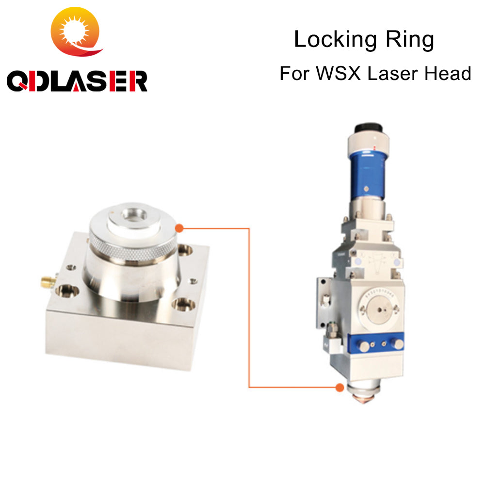 QDLASER Laser Nozzle Connector Fasten Ring for WSX NC12/NC30 Fiber Laser Head Ceramic Lock Ring Nut