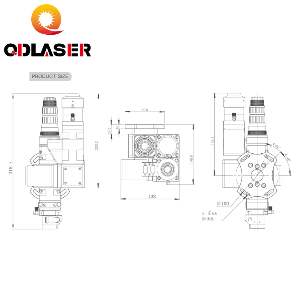 1.5KW Fiber Laser Wobble Welding Head for WSX ND15
