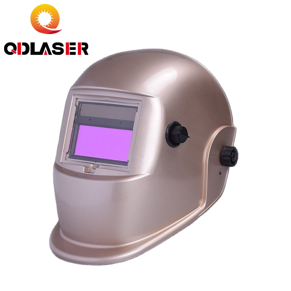 QDLASER 2 Years Warranty Auto Darkening Solar Laser Welding Helmet Mask KM-6000D