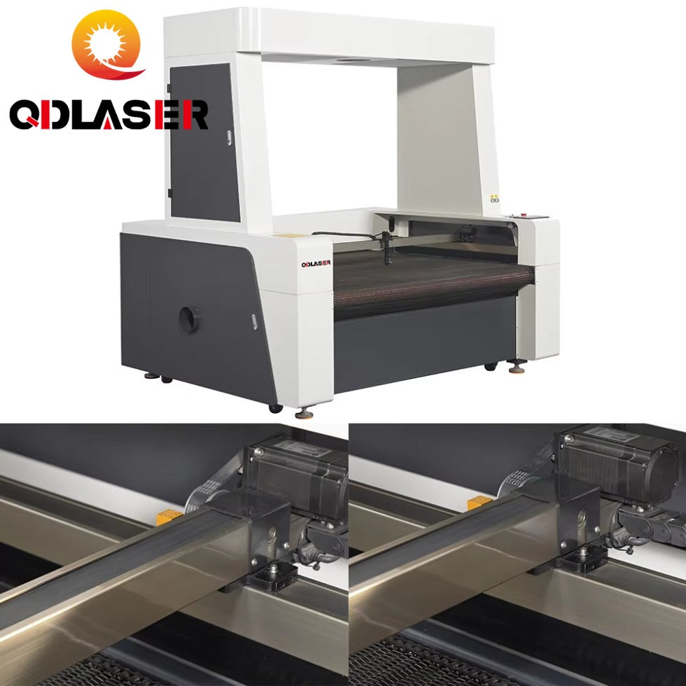 80W 1610F-CCD CO2 Fabric Cutting Machine for Synthetic Leather, Artificial Leather, Cloth, and Fur - High Precision, Efficient C