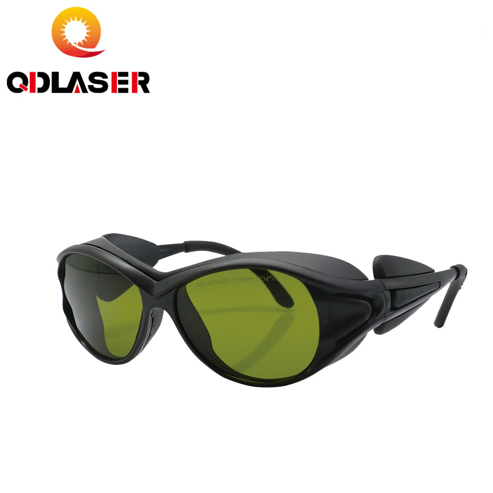 QDLASER 1064nm Safety Glasses 190-420nm &850-1300nm Style A OD6+ CE Protective Glasses for Protective eyewear for fiber lasers