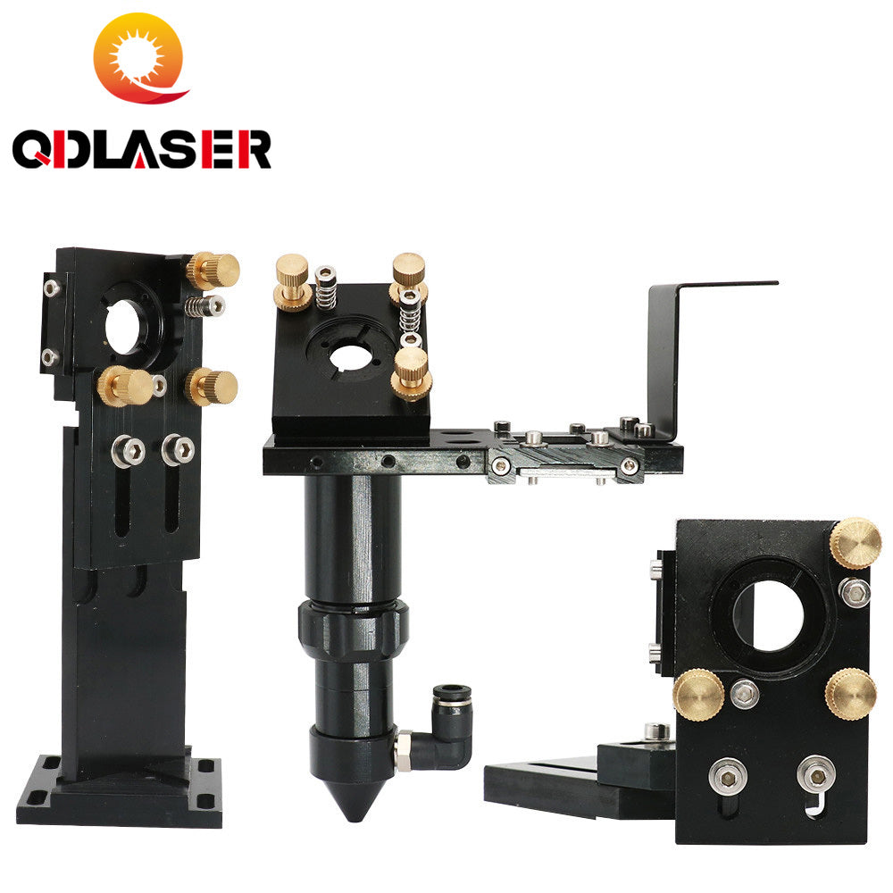 CO2 Laser Head Set Reflect Mirror & Focus Lens Integrative Fixture Mount Holder
