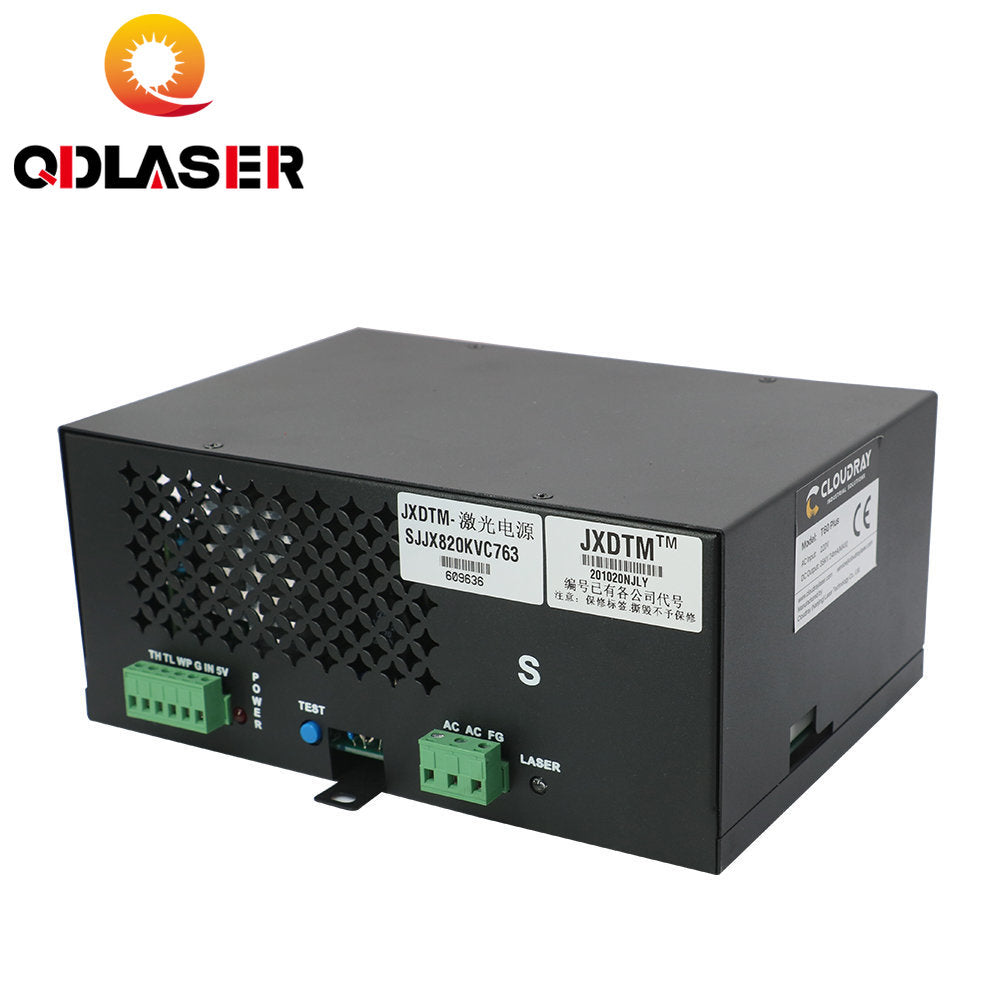 QDLASER 60W CO2 Laser Power Supply for CO2 Laser Engraving Cutting Machine HY-T60 T / W Plus Series with Long Warranty