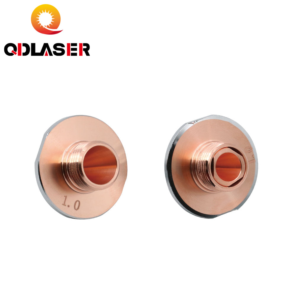 QDLASER Amada OEM Fiber Laser Layer Double Layer Nozzles Dia 25mm H20 Caliber 0.8-4.0mm M12 for Fiber Laser Cutting Head