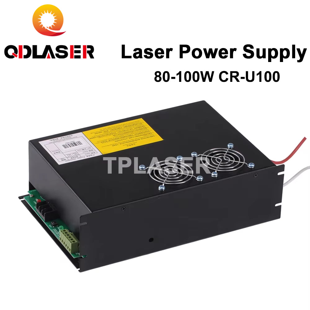QDLASER 80-100W CO2 Laser Power Supply for YL Laser Tube CR-U100 U Series CO2 Laser Engraving Cutting Machine