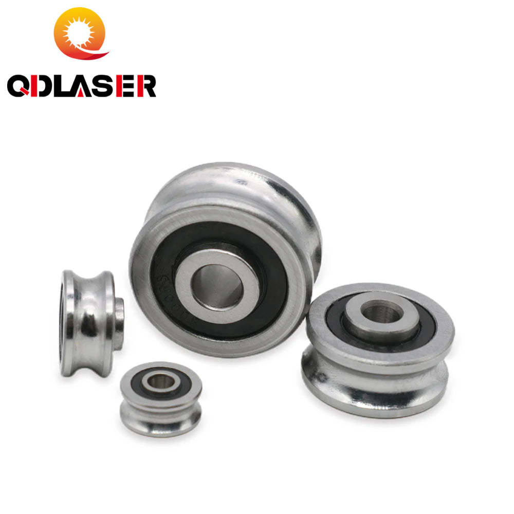 QDLASER 5 Pcs Bearings SG10 SG15 SG20 SG25 Groove Ball Bearings for CO2 Laser Engraving Cutting Machine