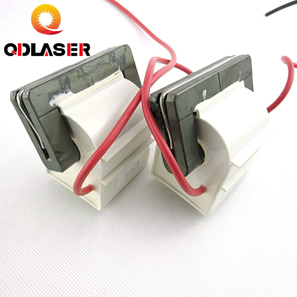 QDLASER Double Laser High Voltage Transformer Flyback Coil for 100W CO2 Laser Power Supply Parts