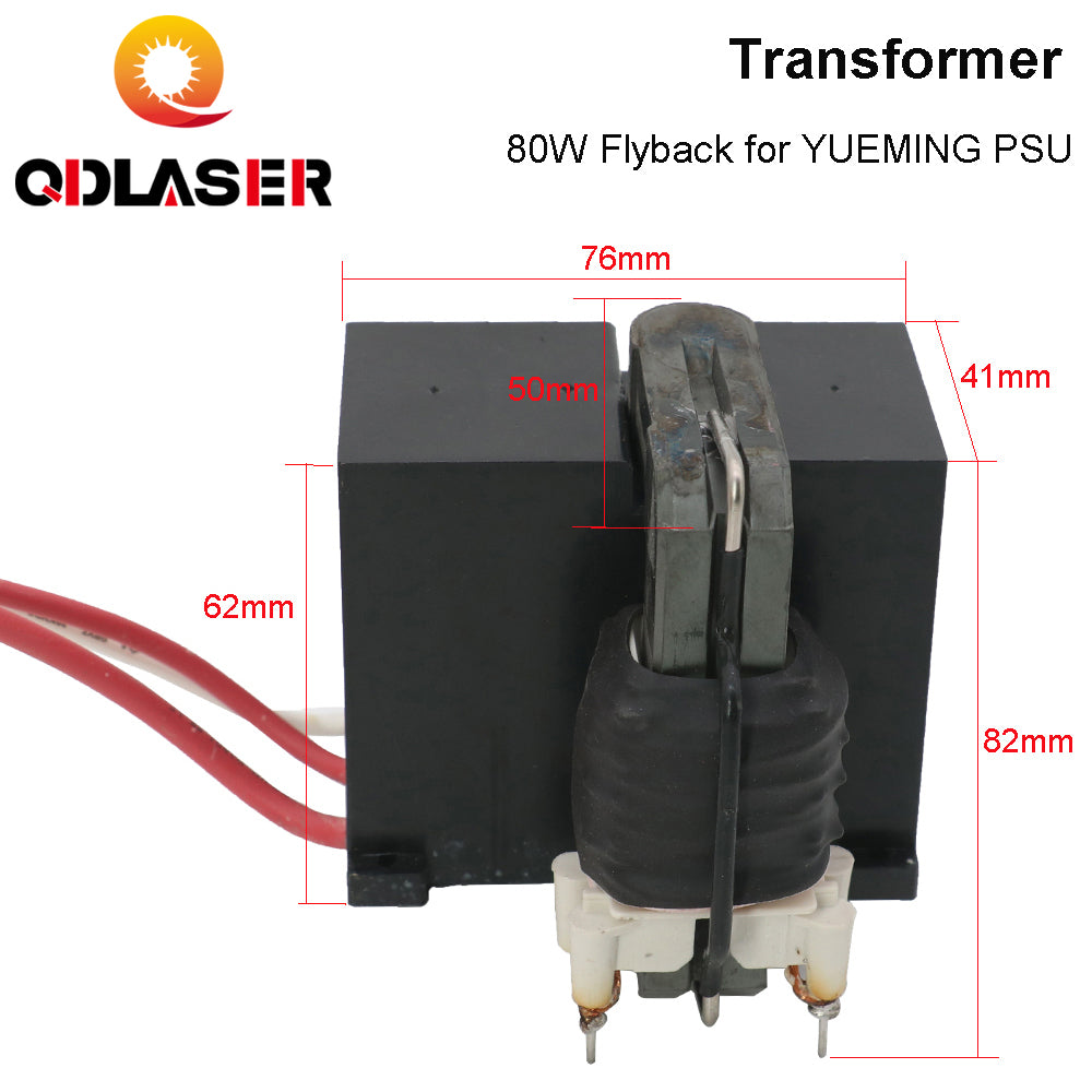 QDLASER Yueming 80W High Voltage Flyback Transformer Power Supply Manual Control
