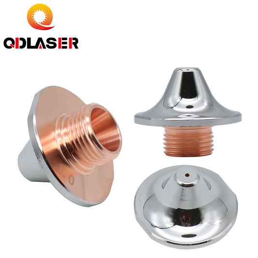 QDLASER OEM Amada Single/Double Layer Nozzles Dia 25mm H20 M12 Caliber 0.8-4.0mm for Fiber Laser Cutting Head