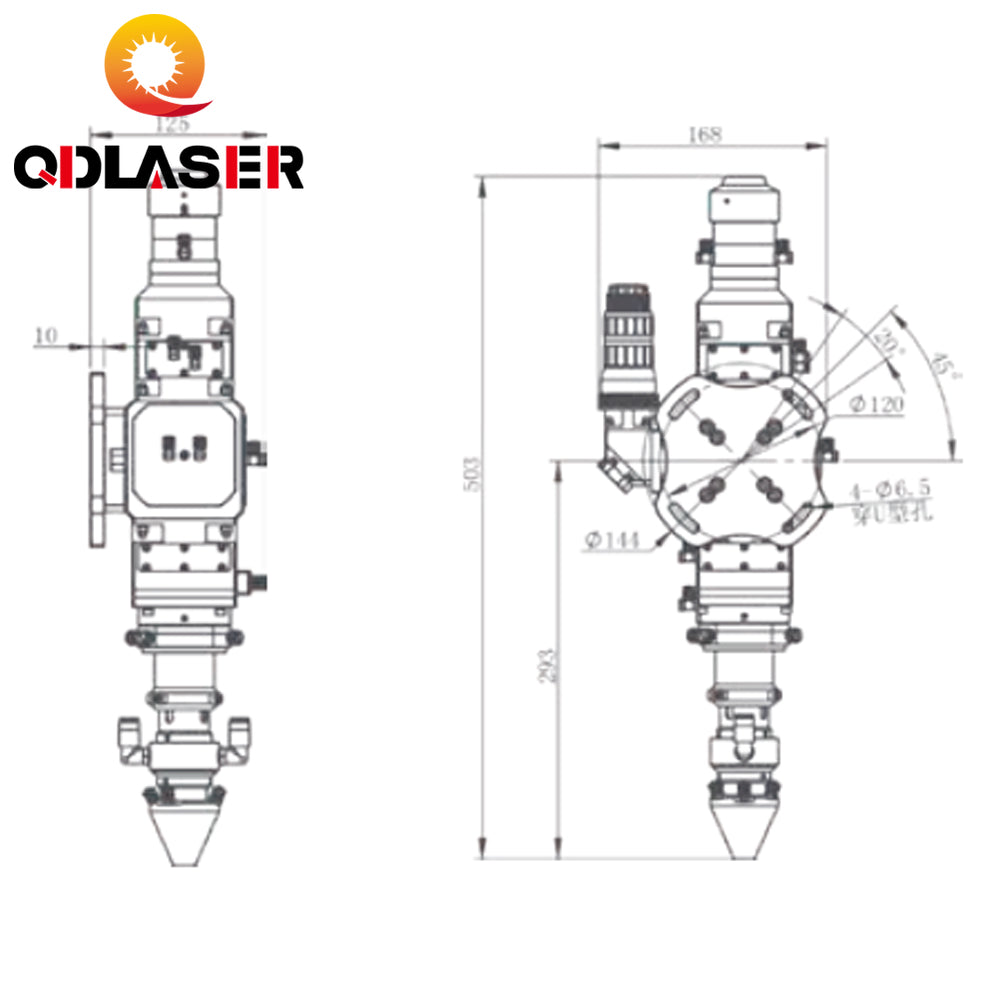 4000W Fiber Laser Welding Head For WSX Fiber Laser Welding Model ND45
