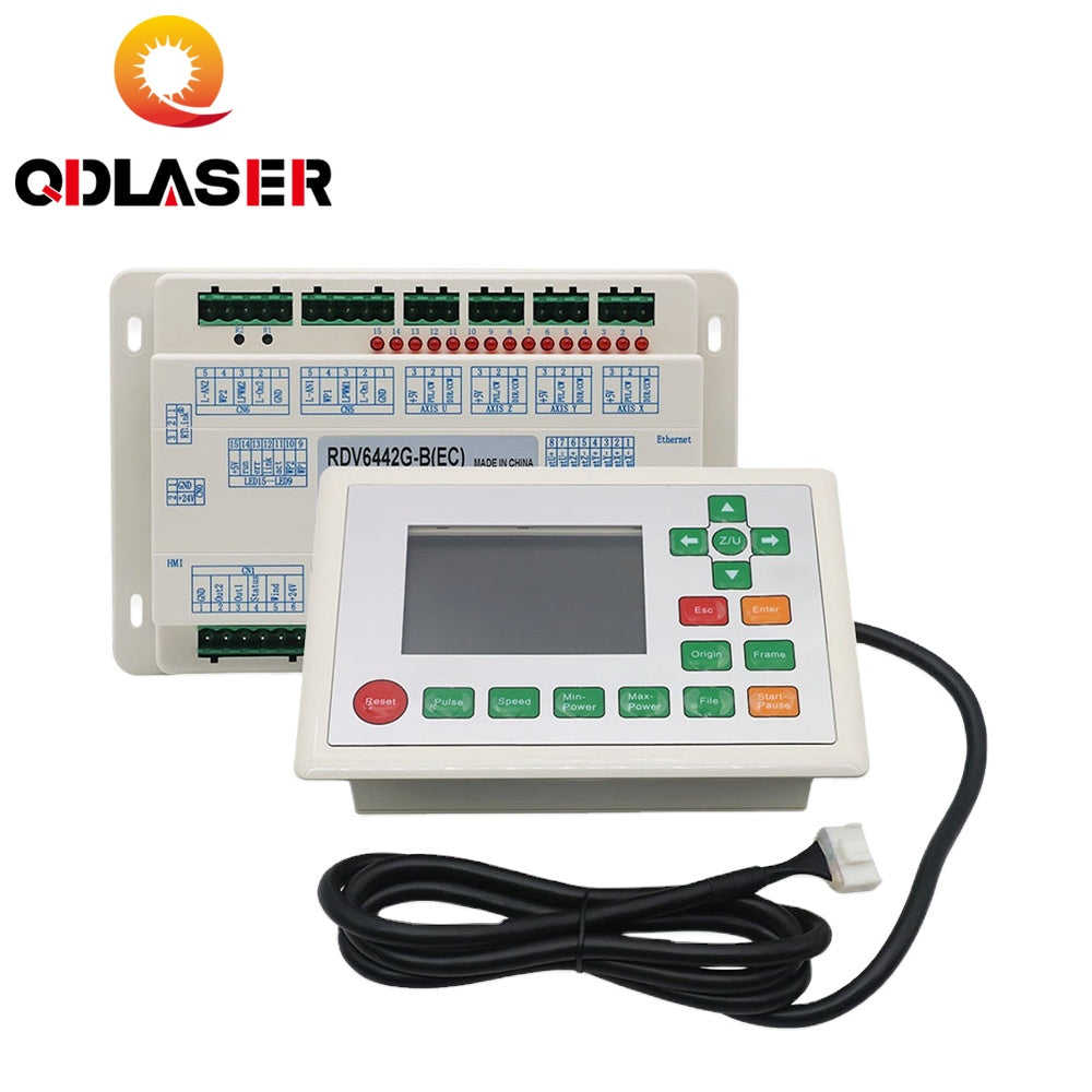 QDLASER Ruida RDV6442G+CCD Camera Co2 Laser Controller System for Co2 Laser Cutting and Engraving Machine