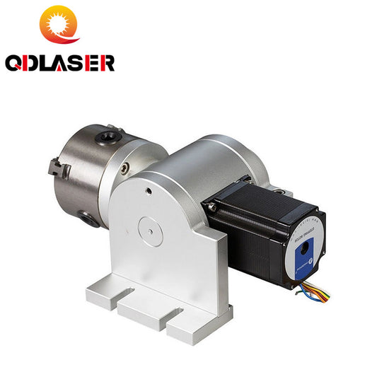 QDLASER Rotary Engraving Attachment with Chucks Max Dia.80mm&100mm&125mm for Laser Marking Machine