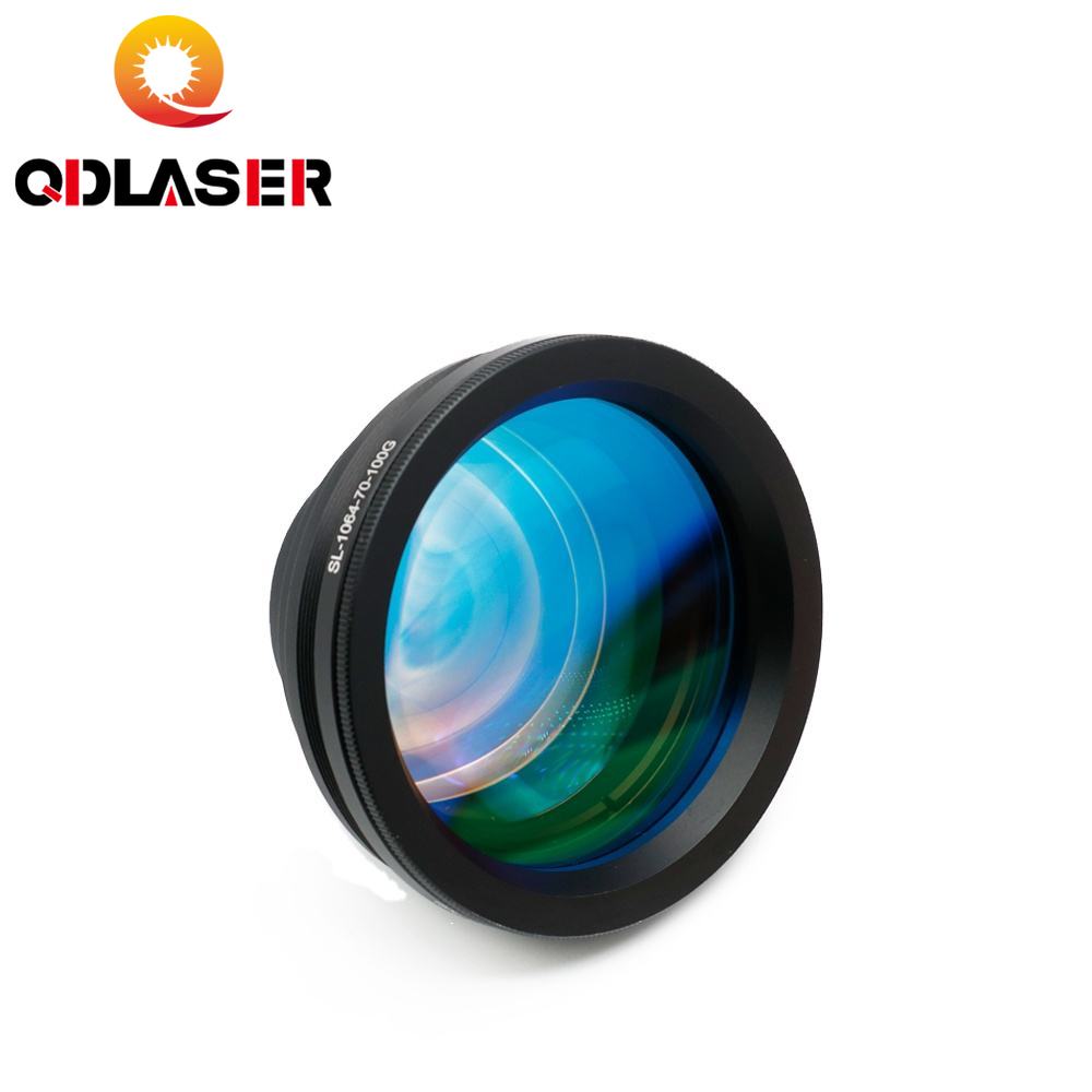 QDLASER F-theta Scan Lens for 1064nm YAG Fiber Laser Galvo System 70X70 150X150 300X300 Scanner Field Opex Fiber Focus Lens