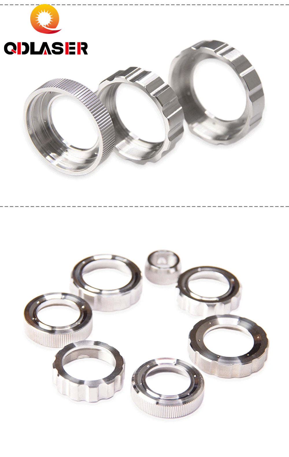 QDLASER Raytools Fiber optic cutting head tight locking ring BT220/BM115 & BT240/BM109 & BM111 & BT240S Nozzle Connection Part