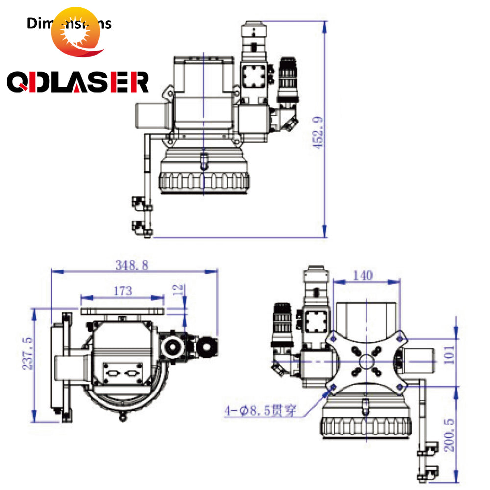 4000W Galvanometer Welding Head for WSX ND31