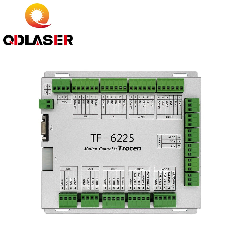 QDLASER Trocen TF-6225 Fiber CO2 Laser Controller Automatic Height Sensing System + Metal Non-metal Material Cutting Controller