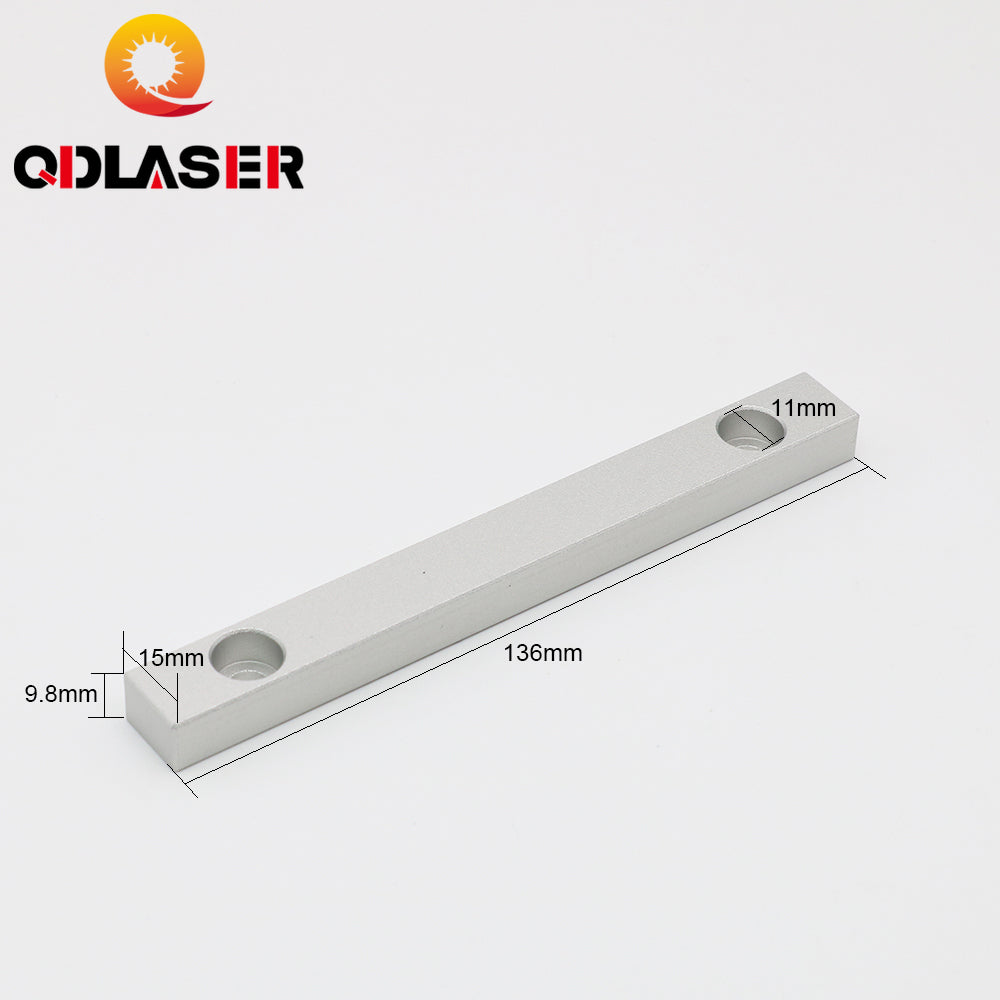 2Pcs/Lot Worktable Positioning Bar 136*15*9.8mm with Positioning Screw for DIY Fiber Laser Marking and Engraving Machine
