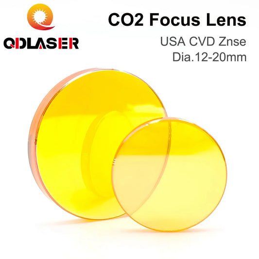 ZnSe Focus Lens USA CVD Lens Dia.12/15/18/20 FL25.4/38.1/50.8/63.5/76.2/101.6/127/160mm for CO2 Laser Engraving Cutting Machine