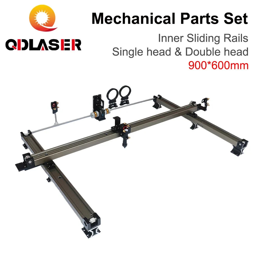 QDLASER Mechanical Inner Sliding Rails Kits Spare Parts DIY 900*600mm