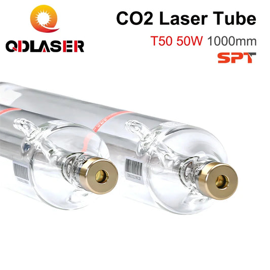 QDLASER SPT T50 50-70W Co2 Laser Tube Length 1000mm Dia 50mm for CO2 Laser Engraving And Cutting Machine