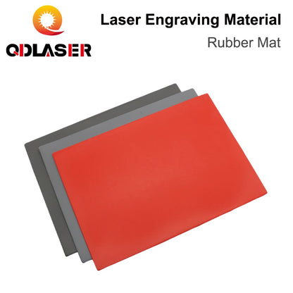 QDLASER Rubber Mat Laser DIY Engraving Materials for Laser Engraving & Marking Machine The DIY Printing and Engraving Materials