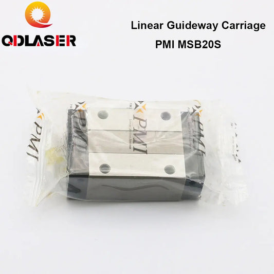 QDLASER Taiwan PMI Linear Guideway Carriage Block MSB20S for CO2 Laser Engraving Cutting Machine