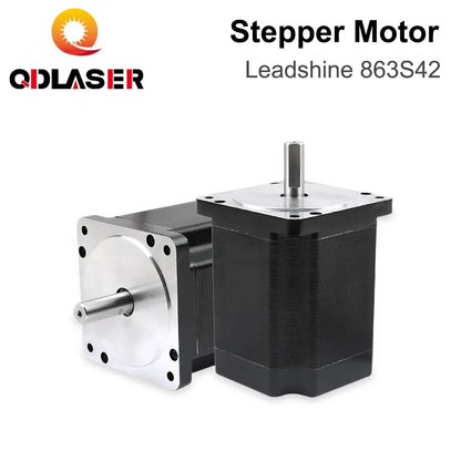 QDLASER Leadshine 863S42 3 Phase Stepper Motor for NEMA34 4.3A Length 103mm (4.06 inch) Shaft 12mm (0.472 inch)