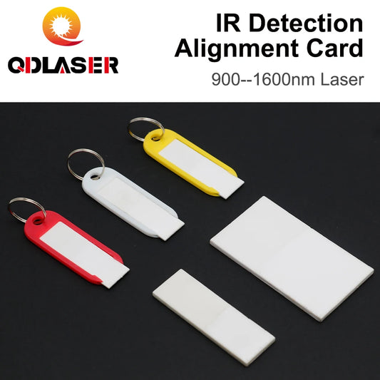 QDLASER IR DetectionAlignment Card 900--1600nm Fiber Laser Calibrator Ceramic Plate Infrared Dimmer Visualizer for Laser Machine