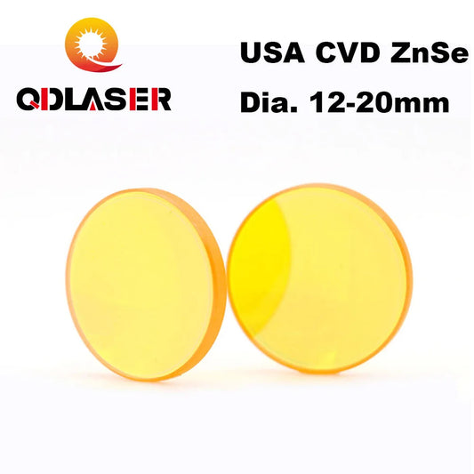 CO2 Focus Lens USA CVD ZnSe Dia 12 15 18 19.05 20 FL 25.4 38.1 50.8 63.5 76.2 101.6 127mm for Laser Engraving Cutting Machine