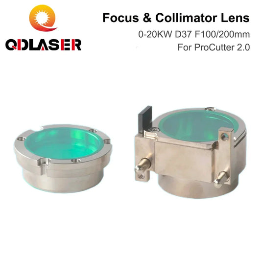 QDLASER Fiber laser focus lens Collimator Lens D37 F100 200mm For ProCutter 2.0 Fiber Laser Cutting Head Asphercial Lens