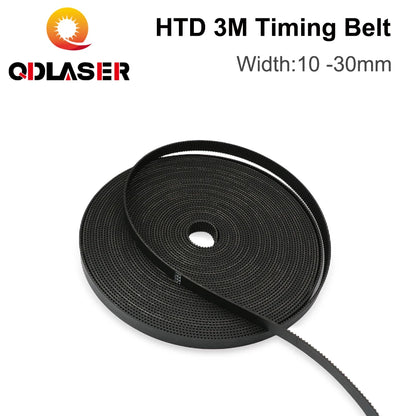 QDLASER HTD3M High Quality PU Open Belt 3M 5mm - 40mmTiming Transmission Belt for CO2 Laser Engraving Cutting Machine