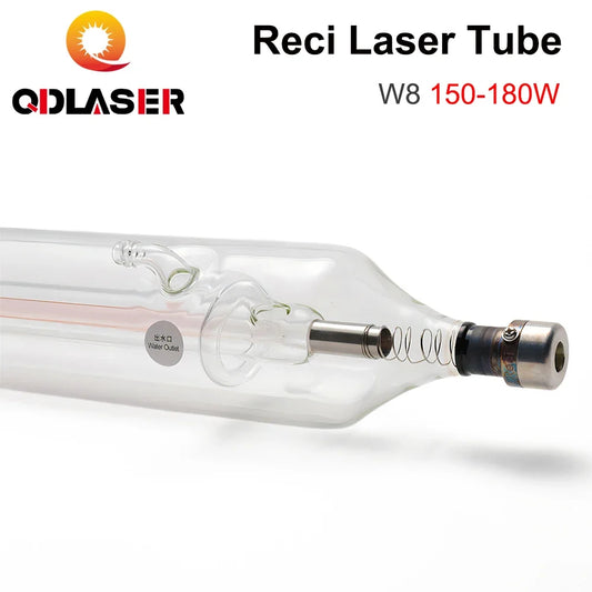 QDLASER Reci W8 150-180W CO2 Laser Tube Length 1850mm Diameter 90mm for Co2 Laser Engraving and Cutting Machine S8 Z8