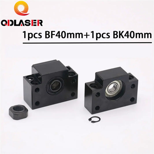 QDLASER BK40 BF40 Ballscrew Fixed Side End Supports Sets for CNC Parts Ballscrew SFU6005 SFU6010