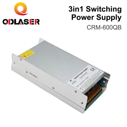 QDLASER 3in1 Switching Power Supply CRM-600QB 5V 15V 24V 110V/220V 16.5A 5A for Fiber Marking Machine Power System