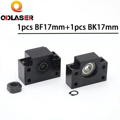 QDLASER BK17 BF17 Ballscrew End Supports Set Fixed Side for Ballscrew Liner Guides Machine CNC Parts holder
