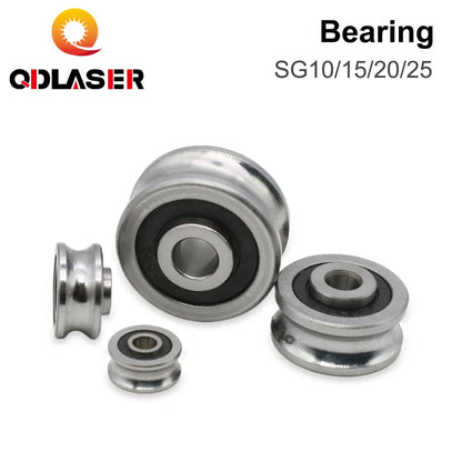 QDLASER CO2 laser metal accessories Bearing 5 pcs SG10 SG15 SG20 SG25 Groove Ball Bearings for CO2 Laser Engraving Machine